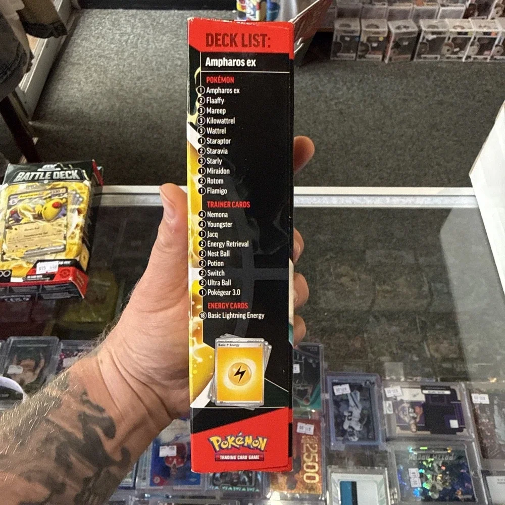 2023 EX BATTLE DECK POKÉMON TCG AMPHAROS EX PLAY LEVEL 1